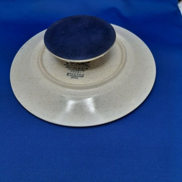 MCM Cheese Domed Lid Tapas Butter Serving Dish W Dalton Tangerine Gold Speckle - Picture 5 of 9